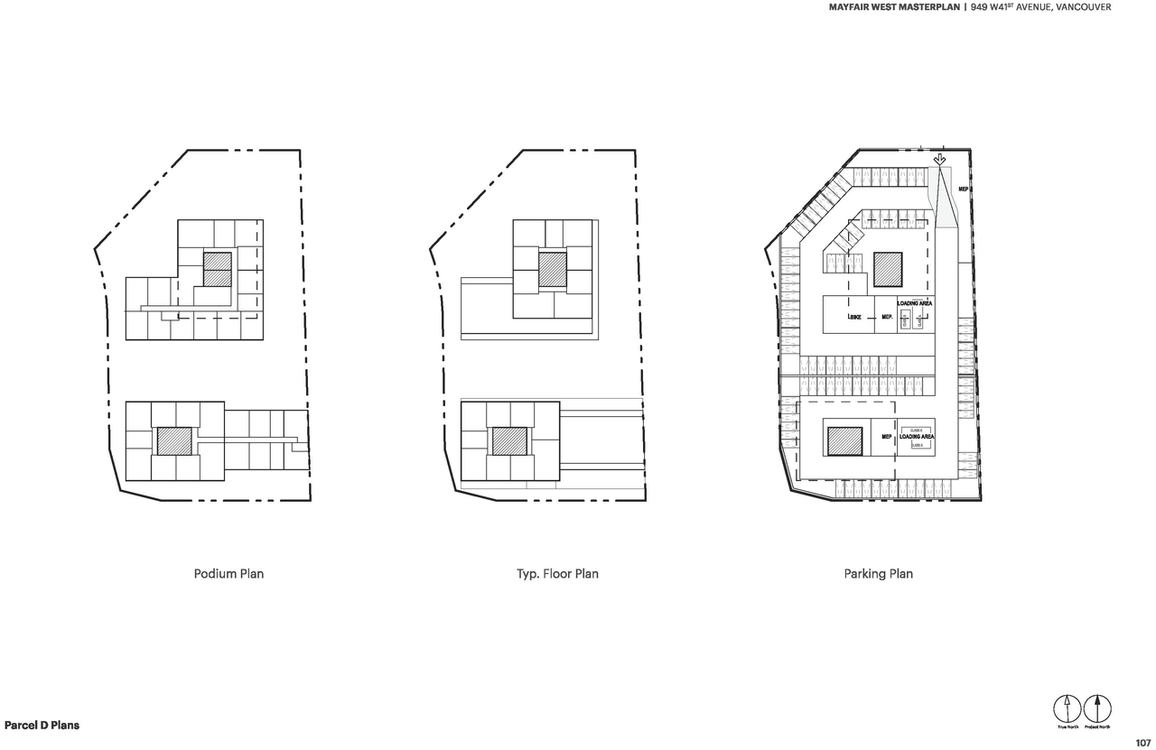 Floor plan for project from page 107 of the file 'Application booklet'