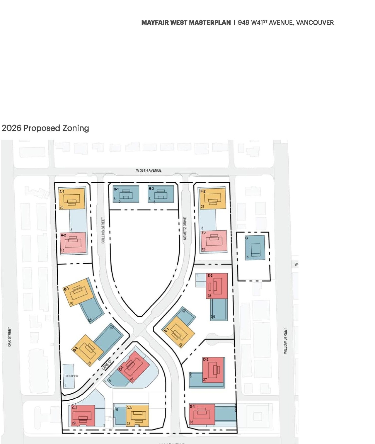 Construction site plan for project from page 148 of the file 'Application booklet'