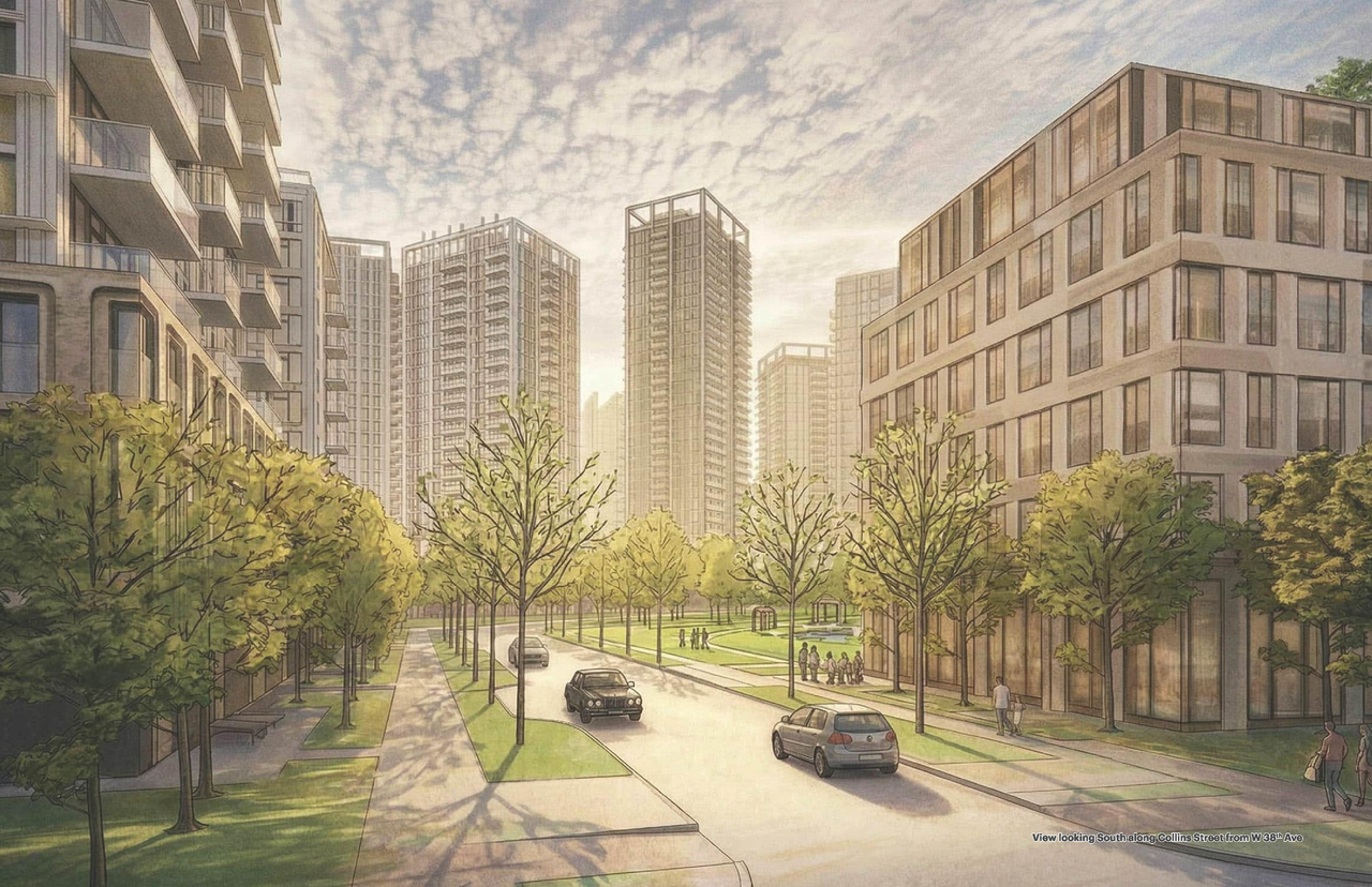 Rendering of building from page 2 of the file 'Application booklet'