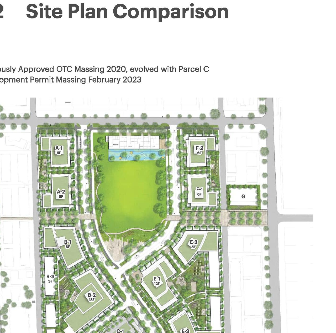 Construction site plan for project from page 8 of the file 'Application booklet'