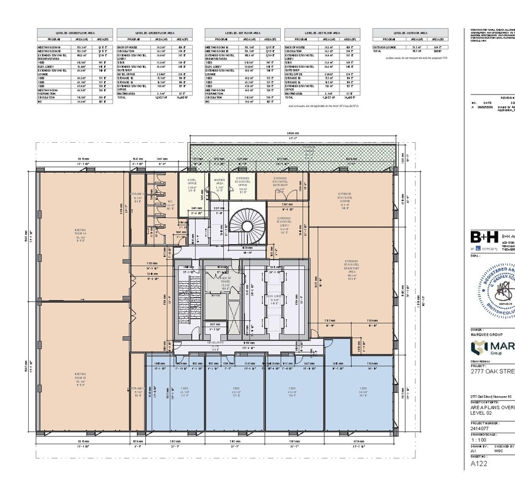 Construction site plan for project from page 67 of the file 'Application booklet'