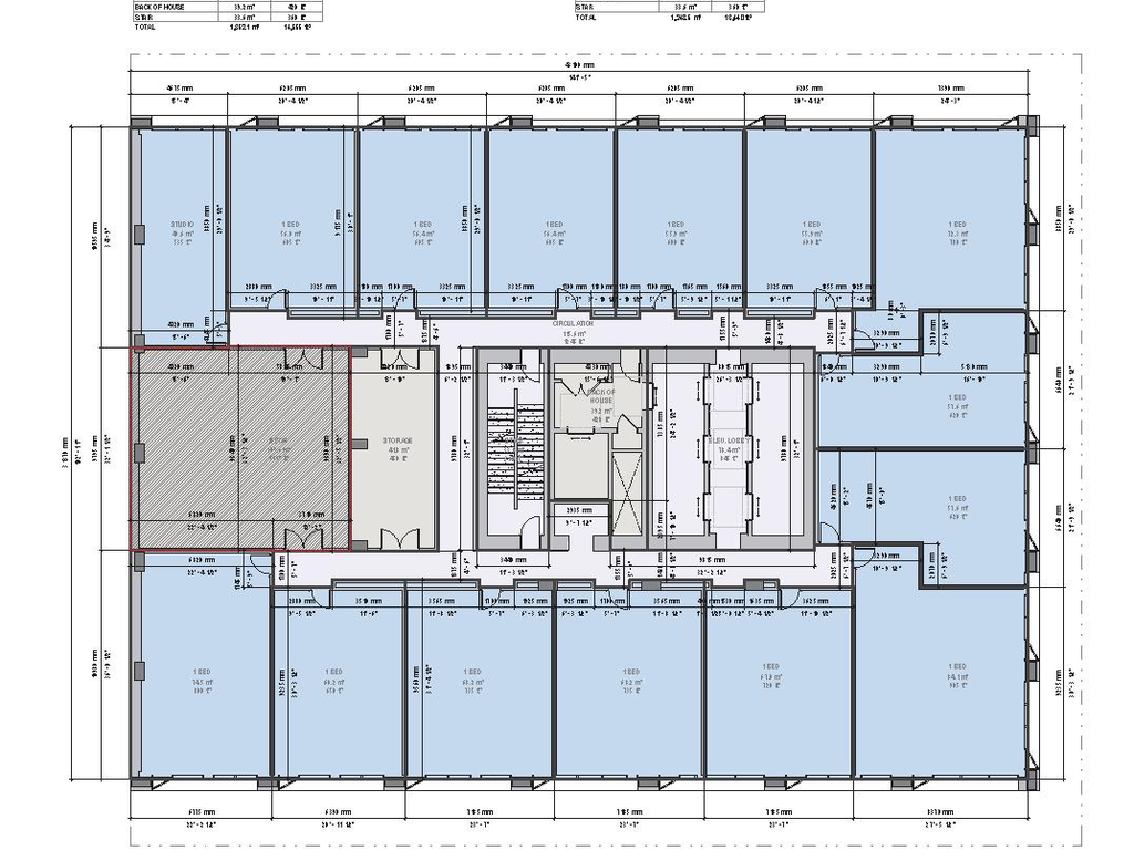 Floor plan for project from page 68 of the file 'Application booklet'