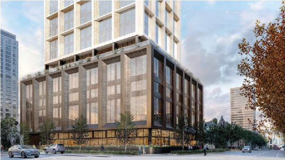 Rendering of building from page 82 of the file 'Application booklet'