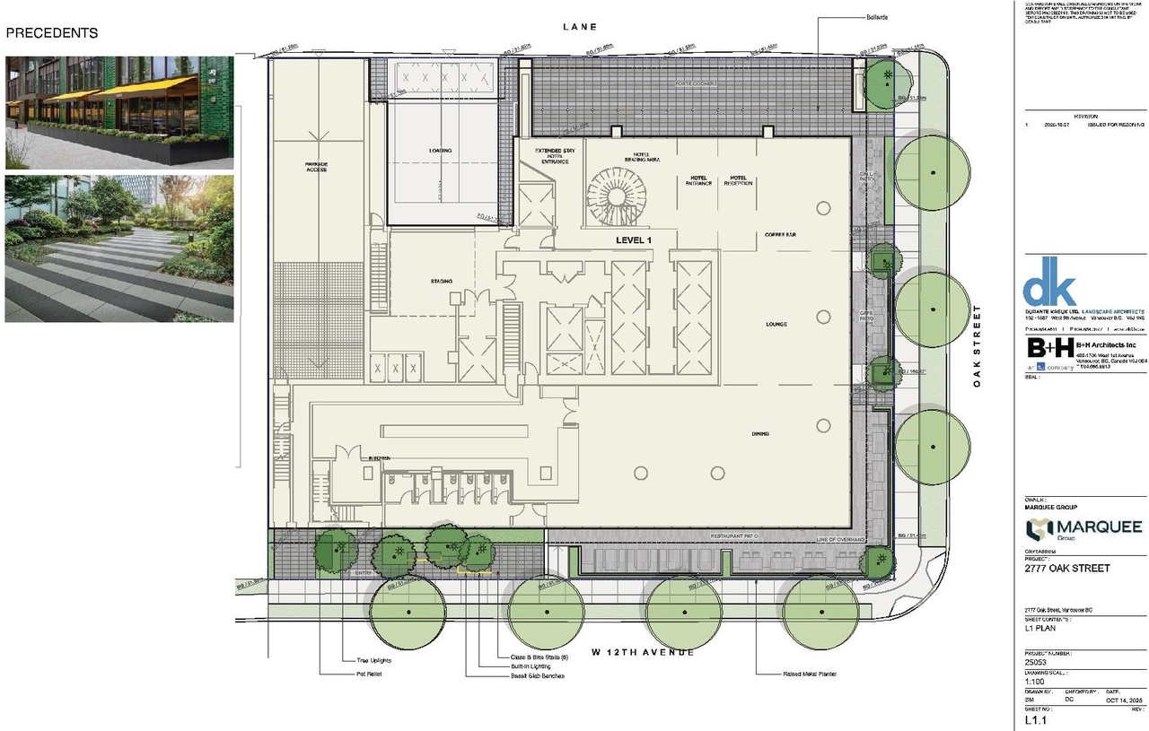 Construction site plan for project from page 84 of the file 'Application booklet'
