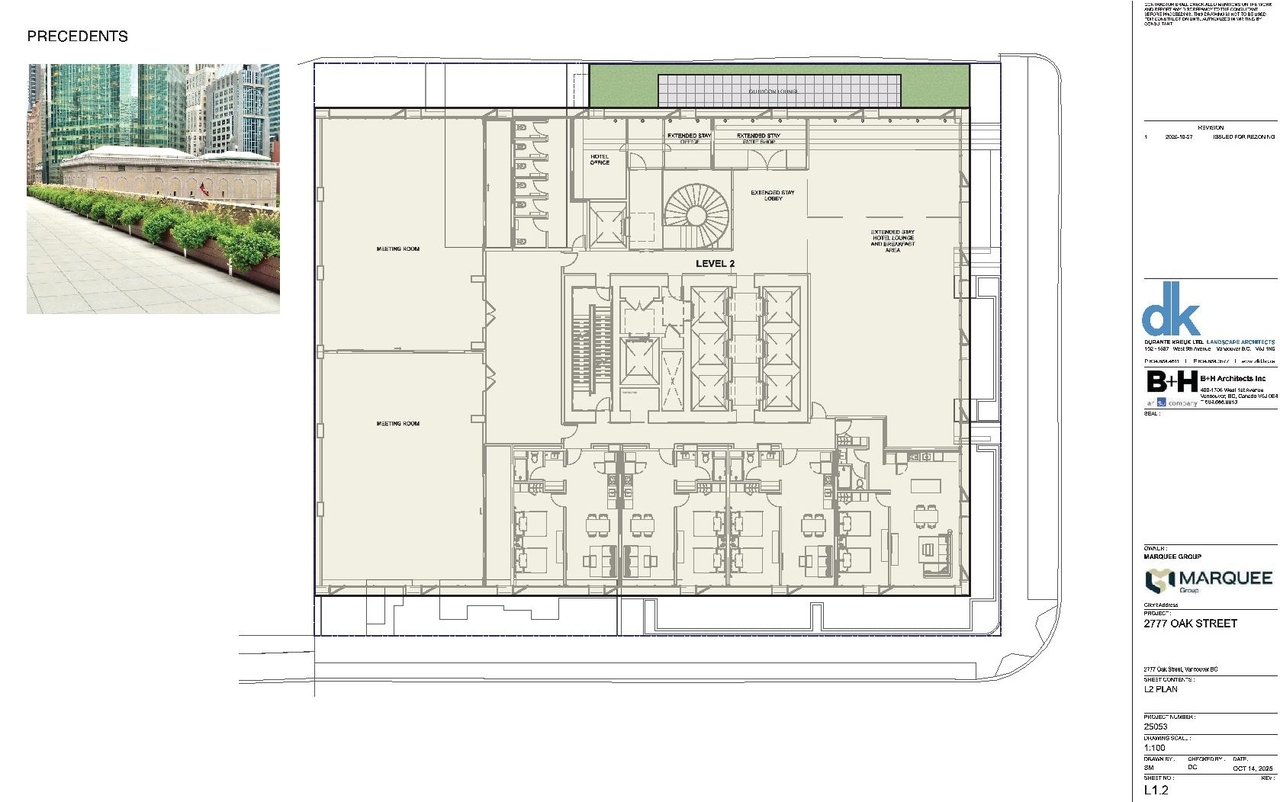 Construction site plan for project from page 85 of the file 'Application booklet'