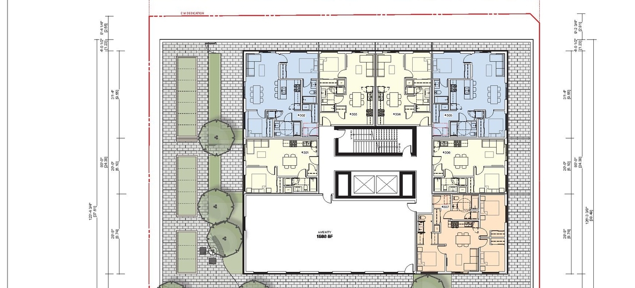 Floor plan for project from page 10 of the file 'Architectural drawings'