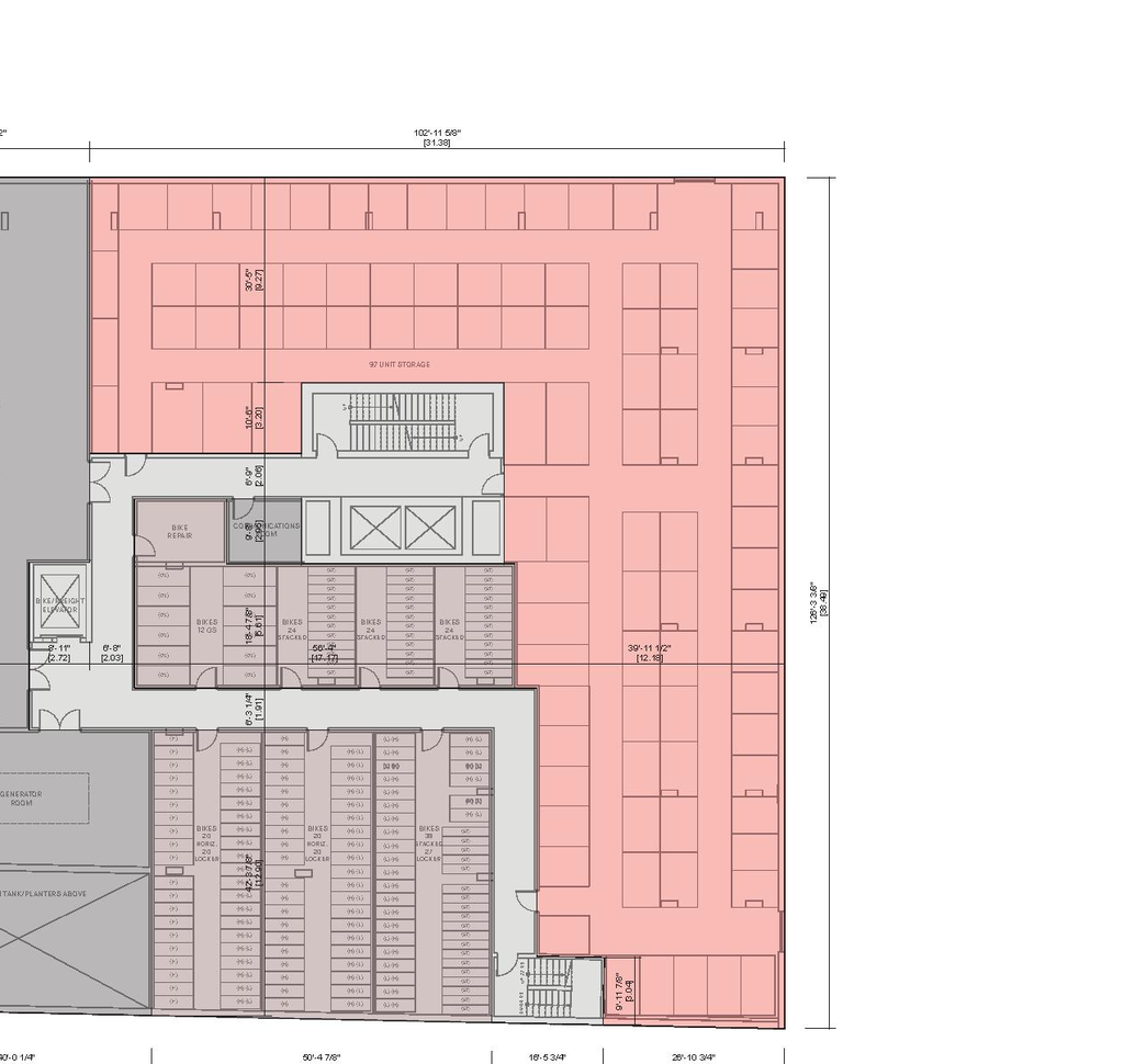 Floor plan for project from page 23 of the file 'Architectural drawings'