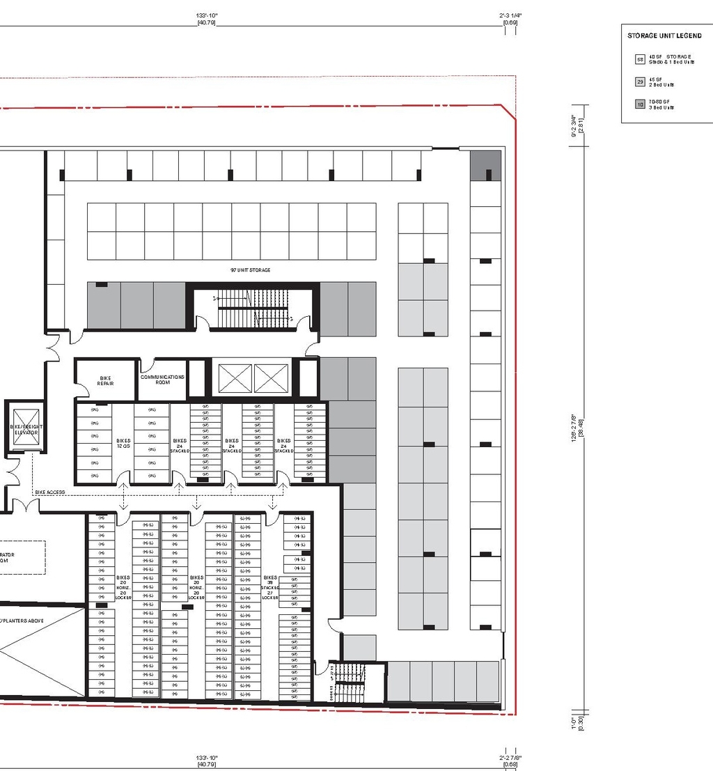 Floor plan for project from page 9 of the file 'Architectural drawings'