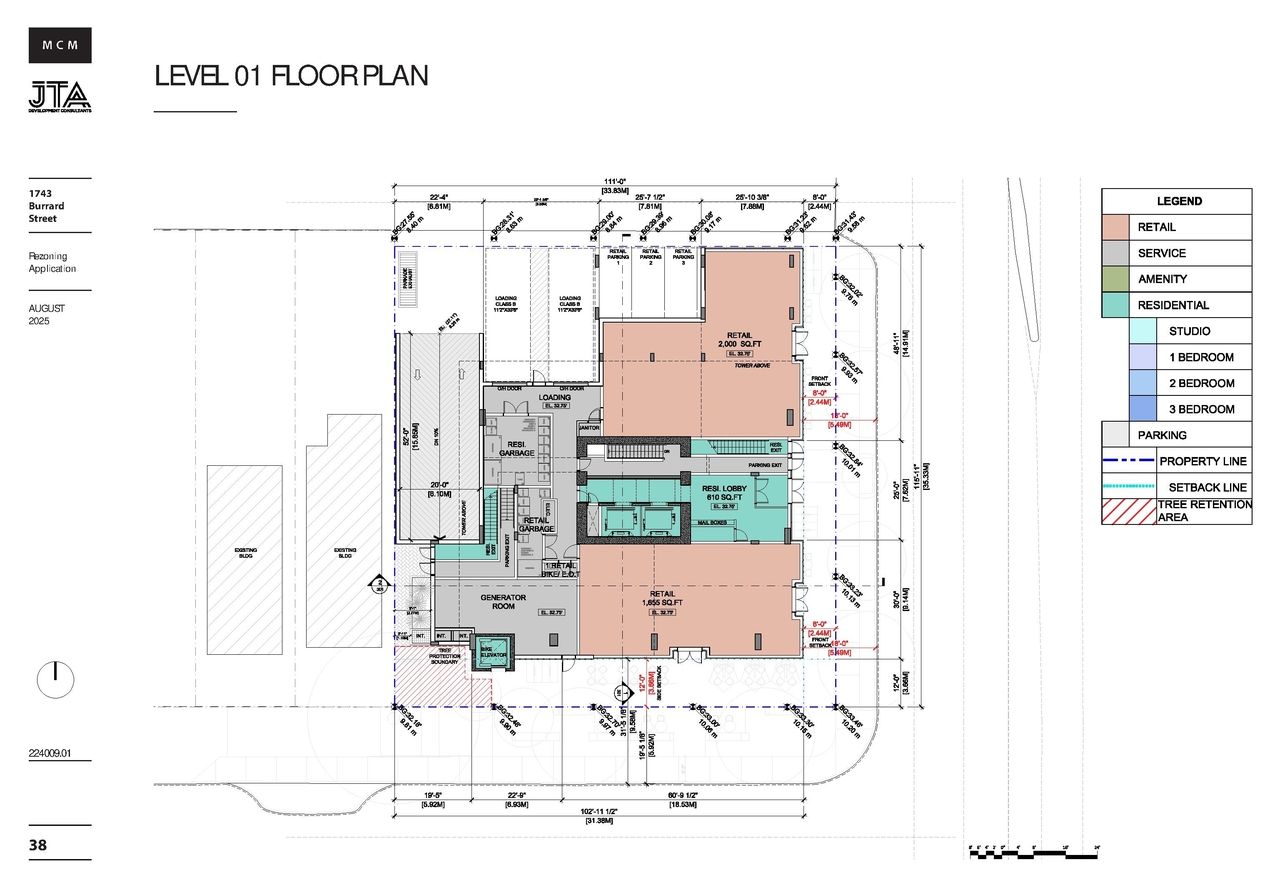Floor plan for project from page 38 of the file 'Application booklet'