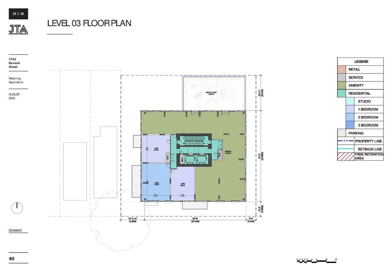Floor plan for project from page 40 of the file 'Application booklet'