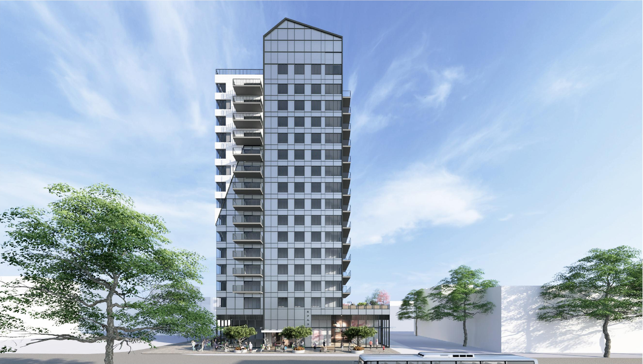 Rendering of building from page 53 of the file 'Application booklet'