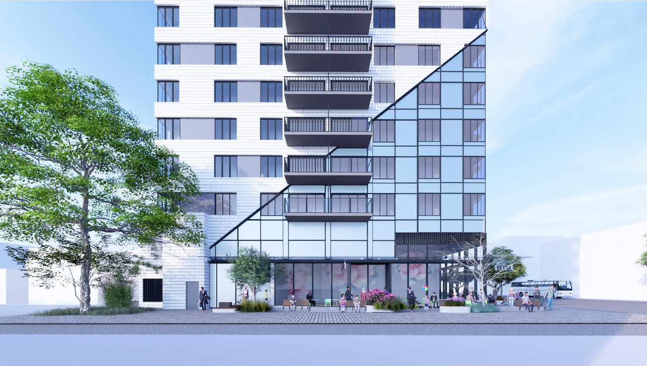 Rendering of building from page 54 of the file 'Application booklet'