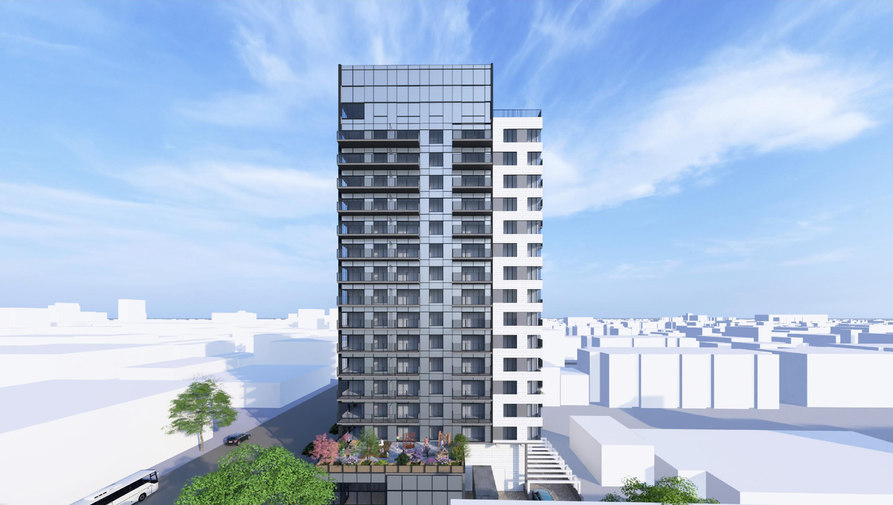 Rendering of building from page 55 of the file 'Application booklet'