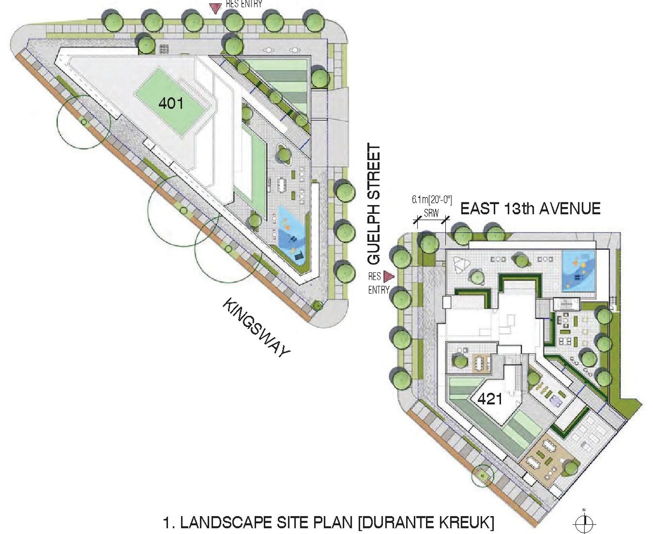 Construction site plan for project from page 14 of the file 'Application booklet'
