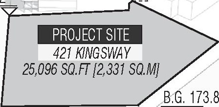 Construction site plan for project from page 16 of the file 'Application booklet'