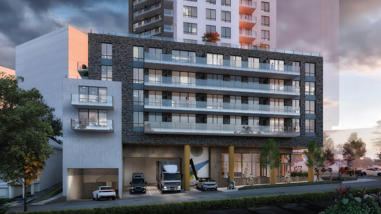 Rendering of building from page 66 of the file 'Application booklet'