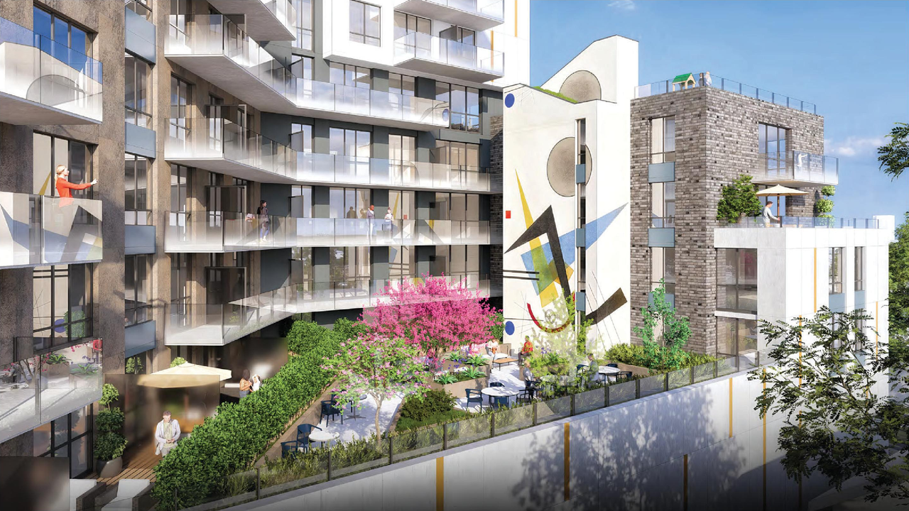 Rendering of building from page 69 of the file 'Application booklet'