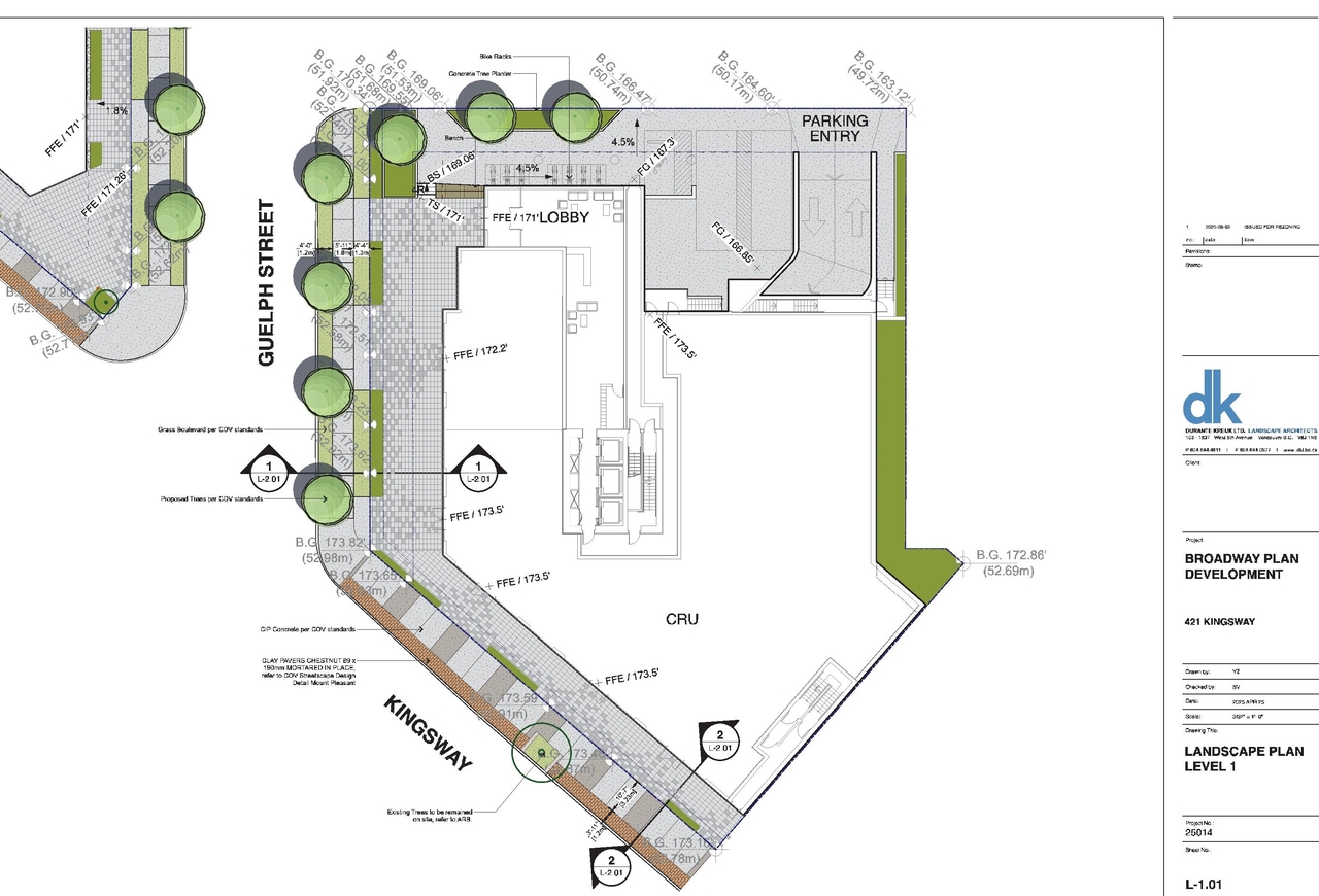Construction site plan for project from page 94 of the file 'Application booklet'