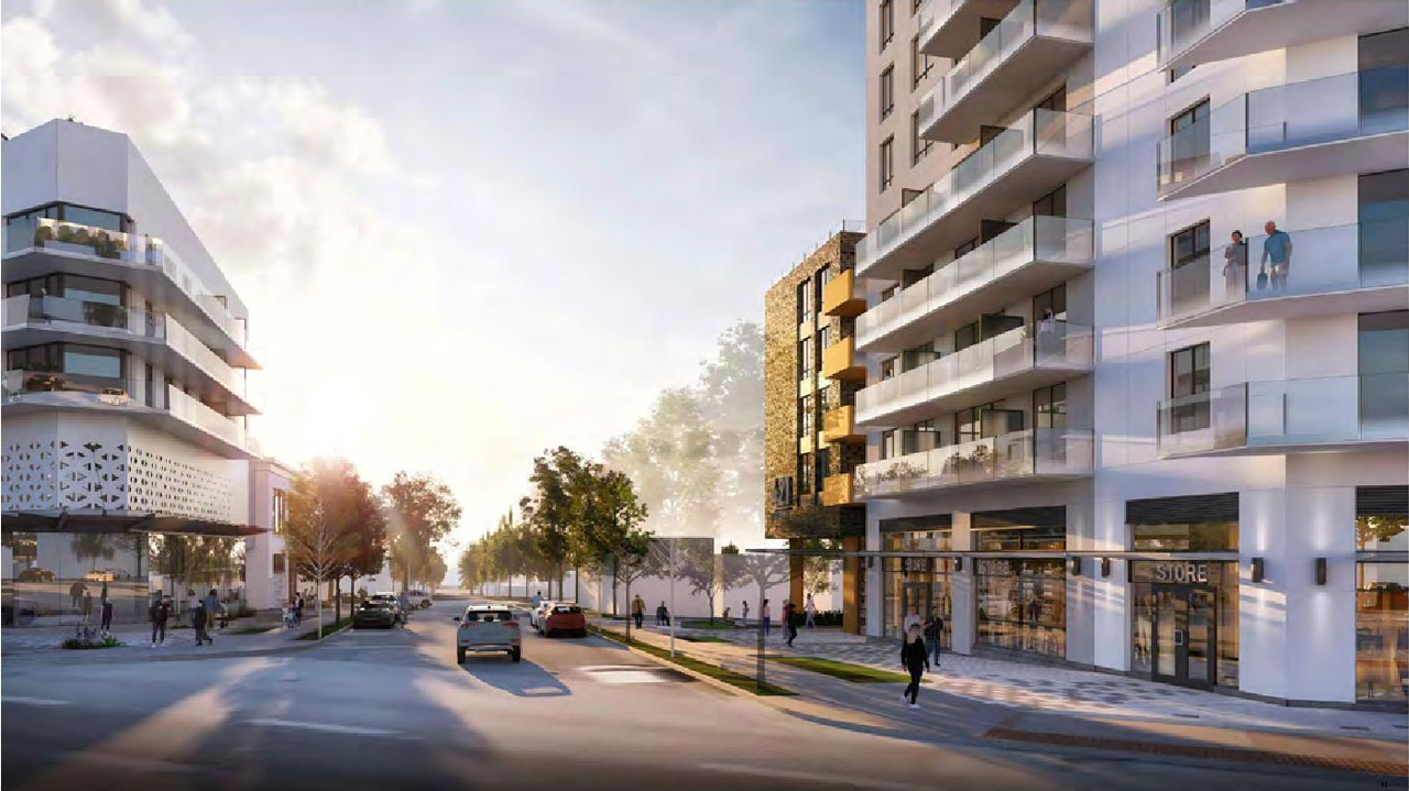 Rendering of building from page 13 of the file 'Application booklet'