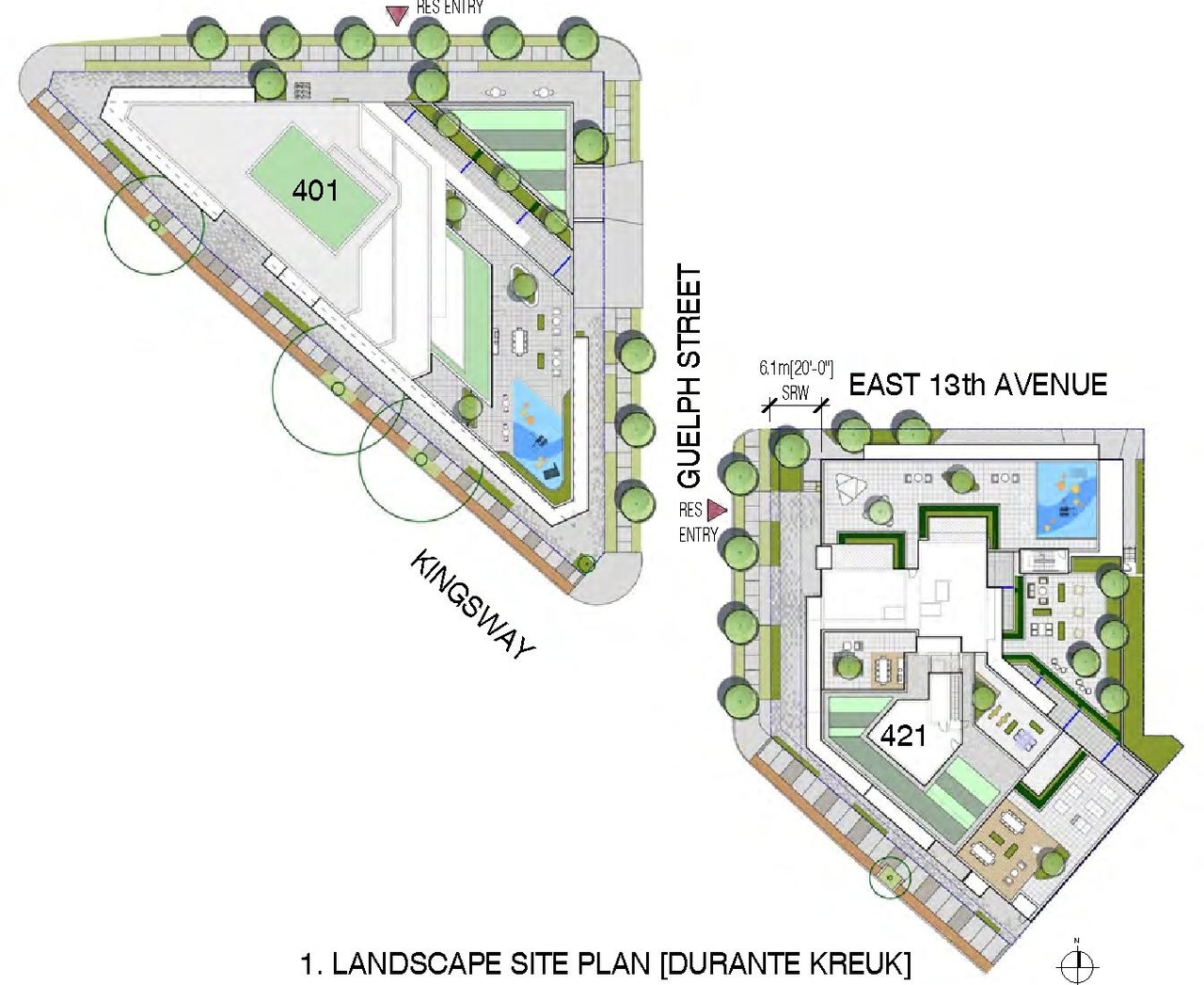 Construction site plan for project from page 13 of the file 'Application booklet'