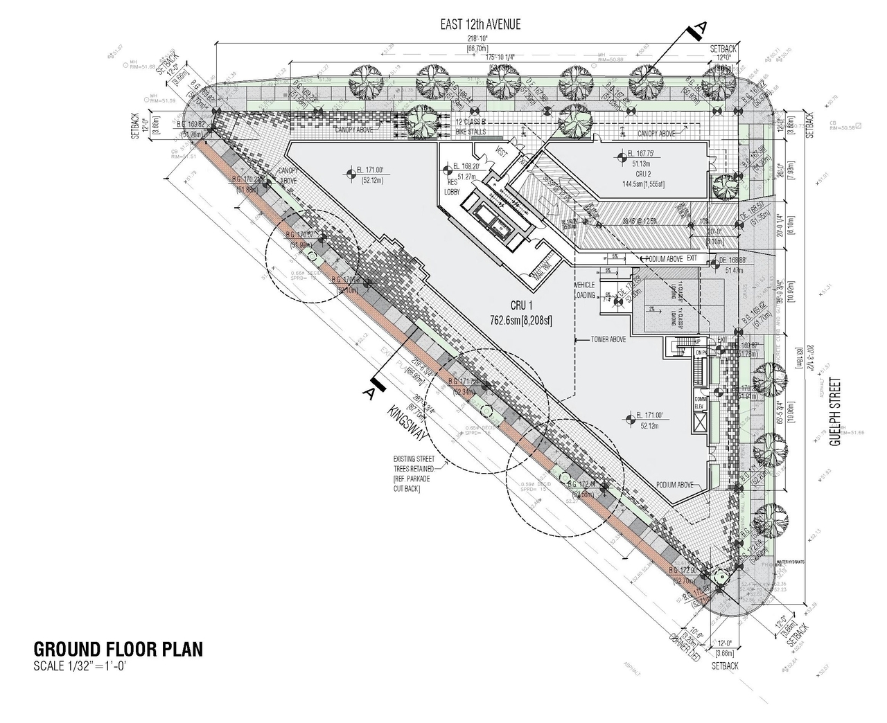 Floor plan for project from page 35 of the file 'Application booklet'