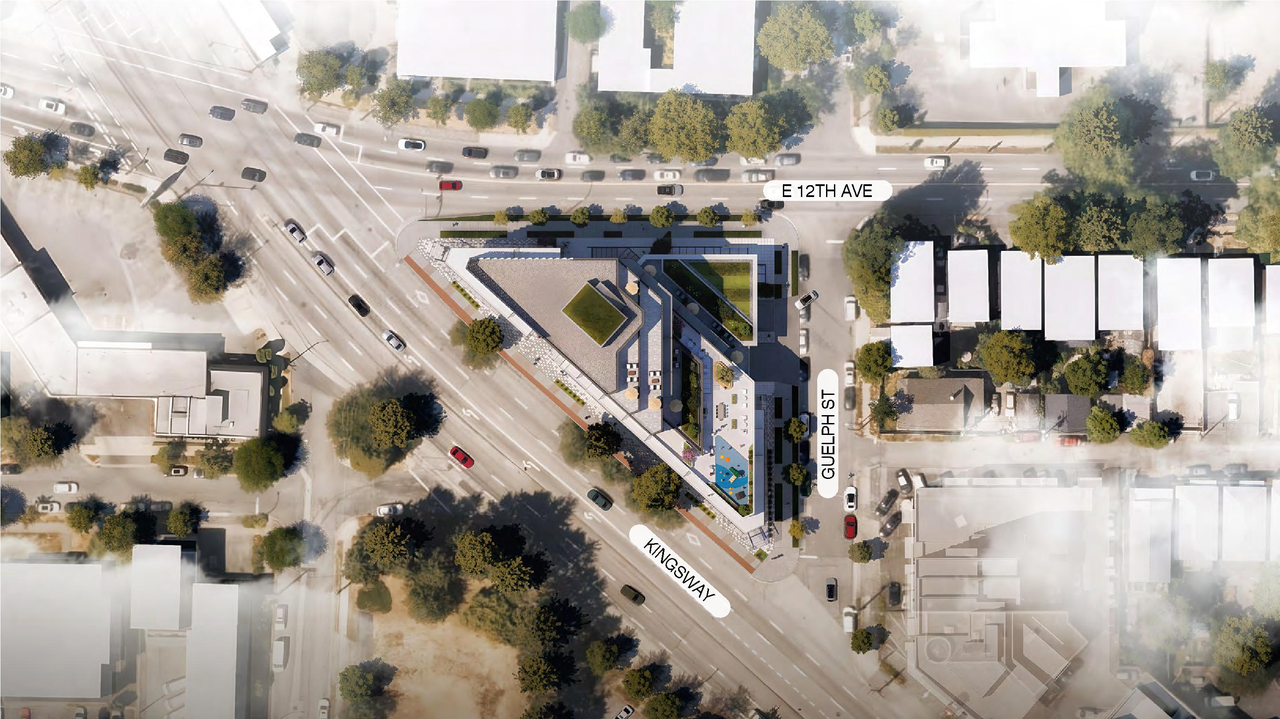 Construction site plan for project from page 51 of the file 'Application booklet'