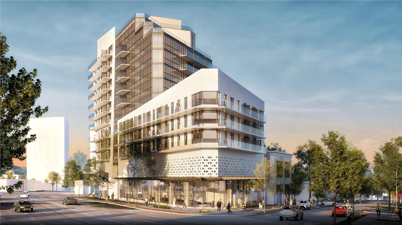 Rendering of building from page 59 of the file 'Application booklet'