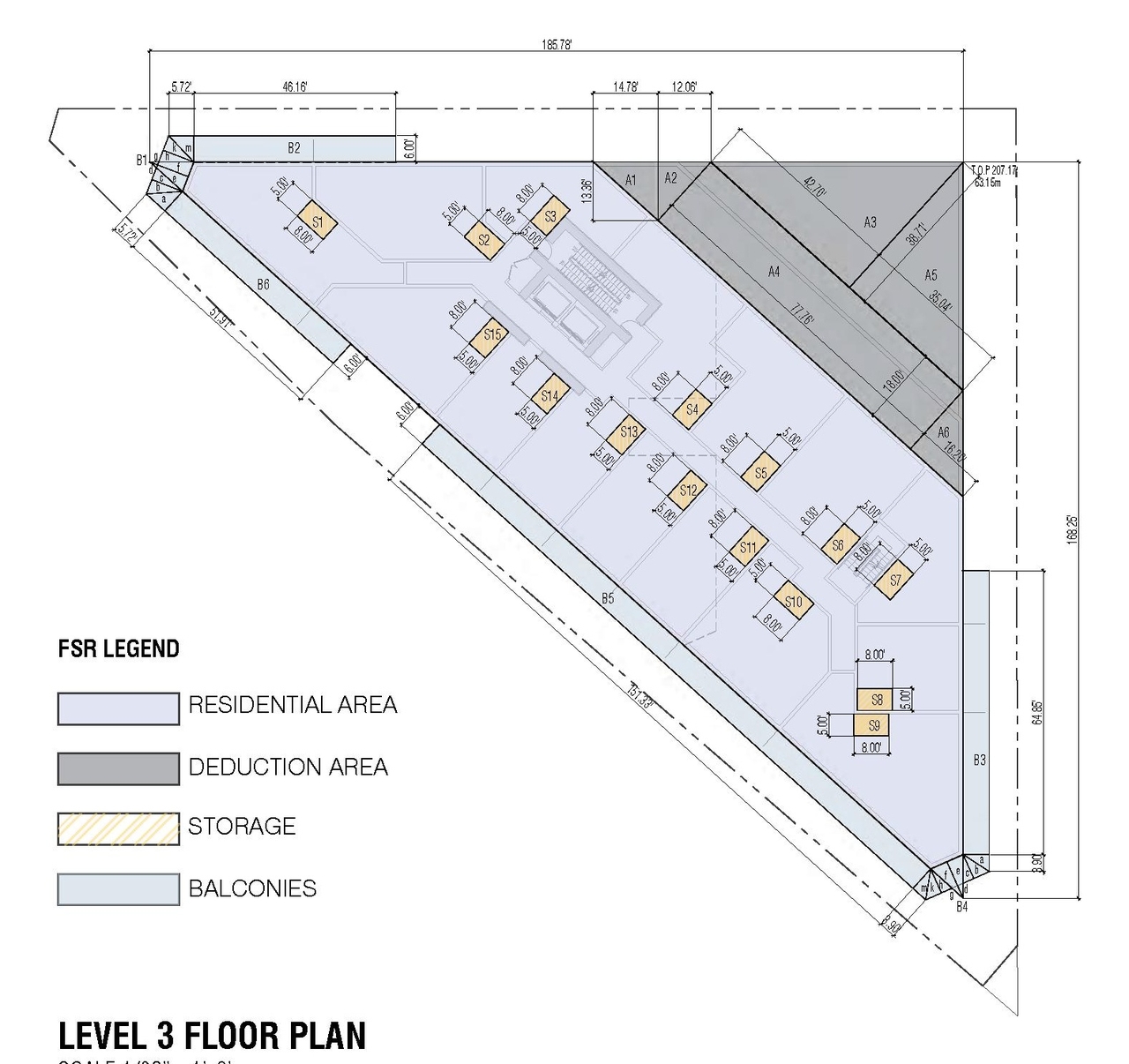 Floor plan for project from page 78 of the file 'Application booklet'