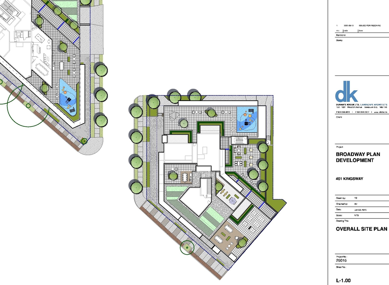Construction site plan for project from page 86 of the file 'Application booklet'
