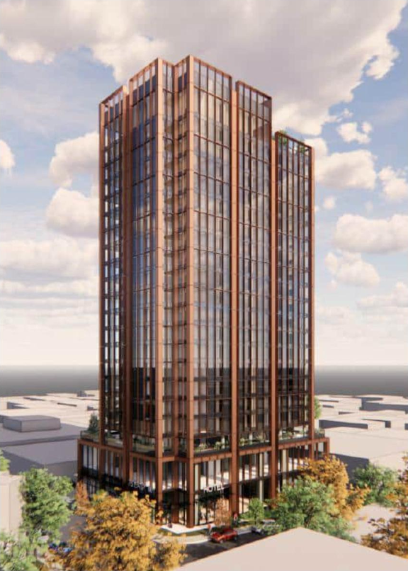Rendering of building from page 4 of the file 'Referral report'