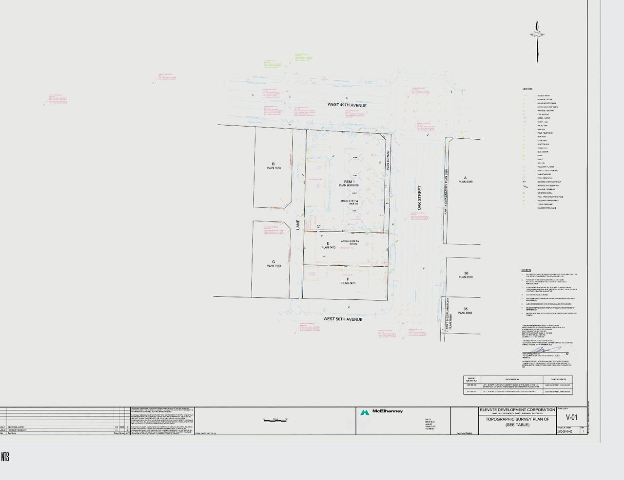 Construction site plan for project from page 47 of the file 'Application booklet'