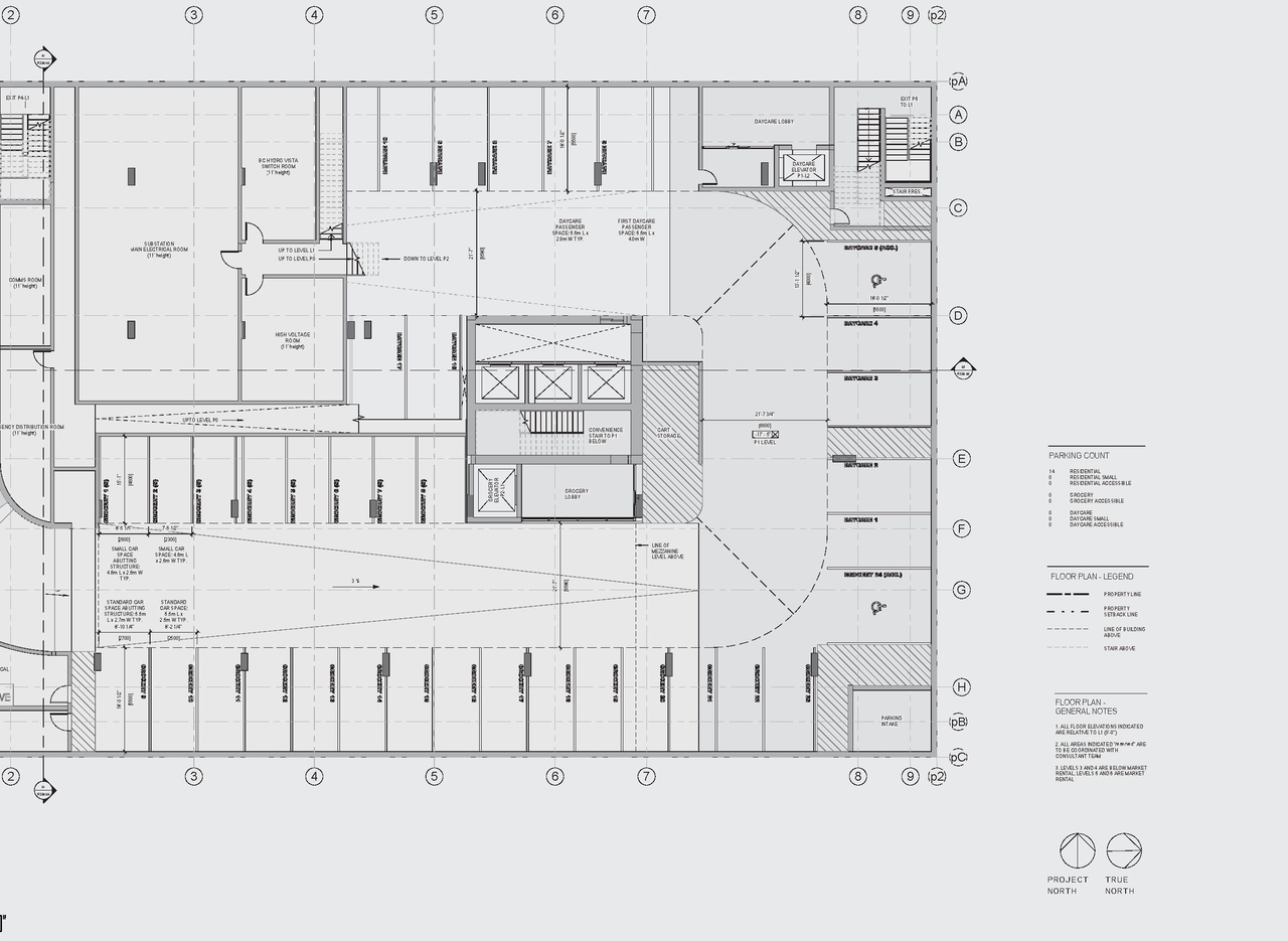 Construction site plan for project from page 51 of the file 'Application booklet'