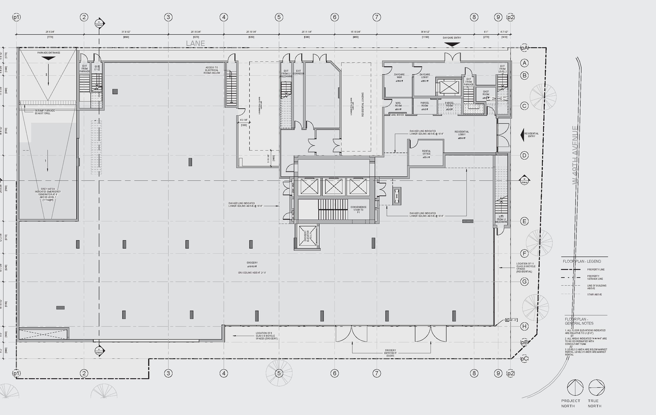 Floor plan for project from page 53 of the file 'Application booklet'