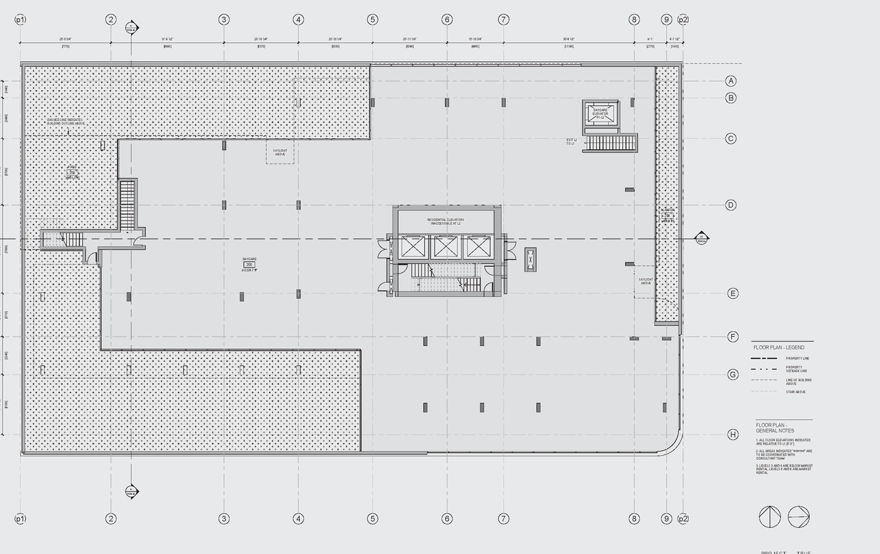 Floor plan for project from page 54 of the file 'Application booklet'