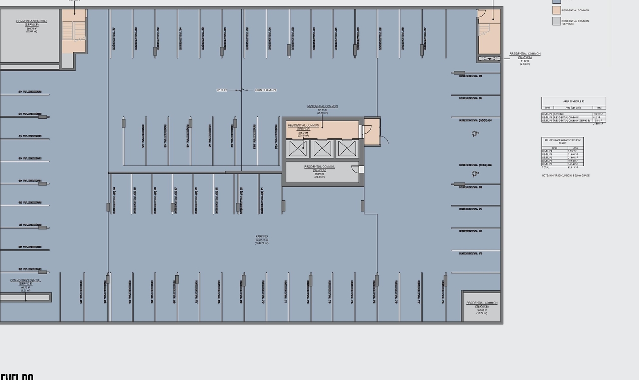 Construction site plan for project from page 68 of the file 'Application booklet'