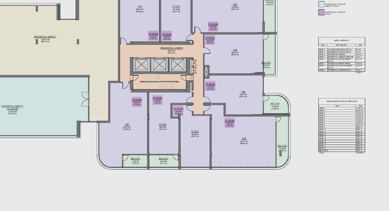 Construction site plan for project from page 78 of the file 'Application booklet'