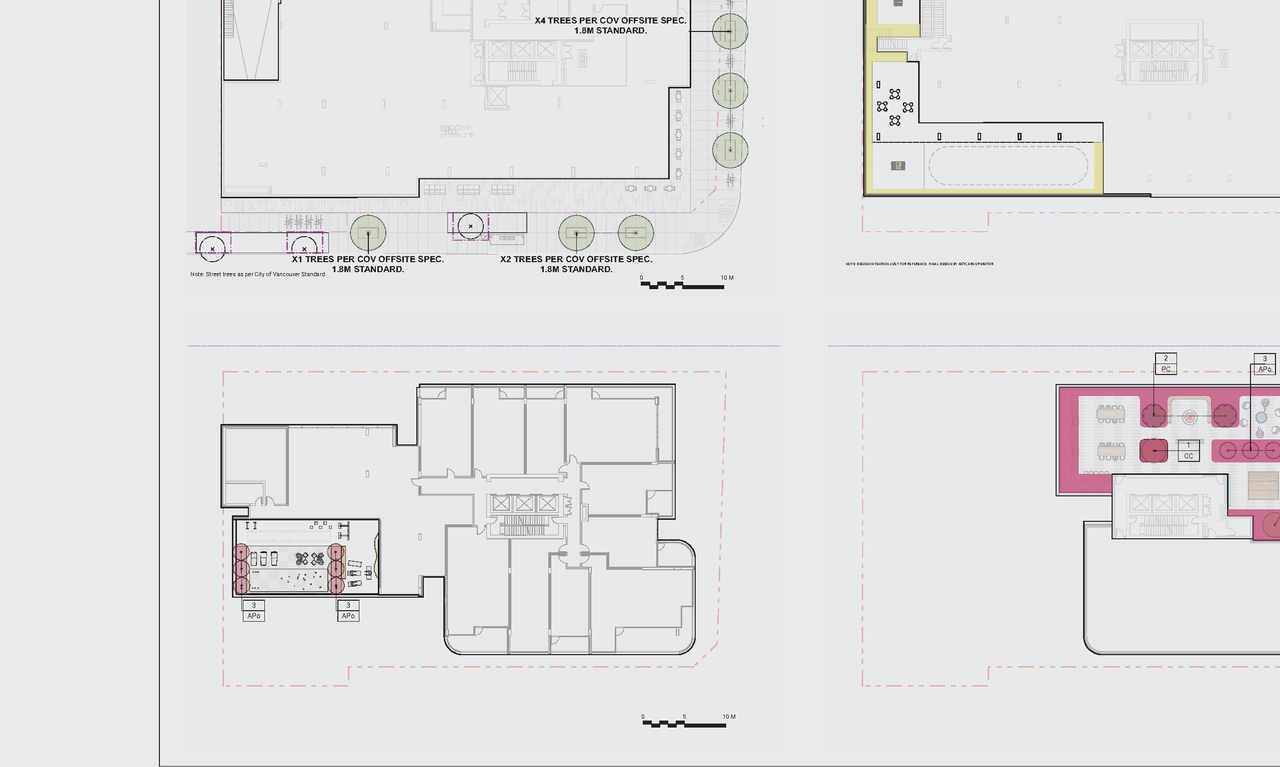 Construction site plan for project from page 90 of the file 'Application booklet'