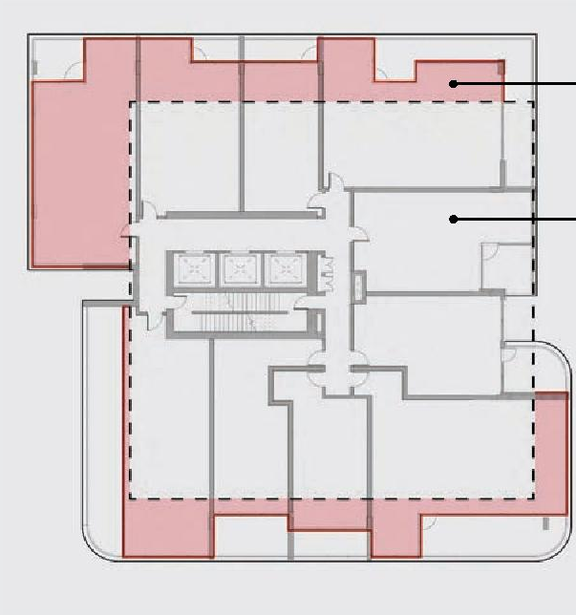 Floor plan for project from page 19 of the file 'Application booklet'