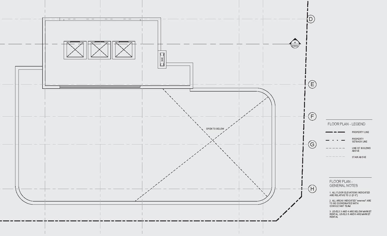 Construction site plan for project from page 61 of the file 'Application booklet'