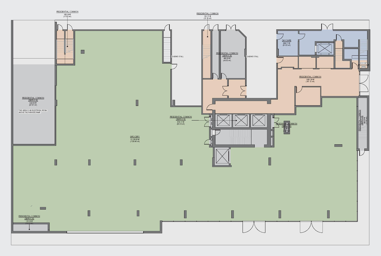 Construction site plan for project from page 71 of the file 'Application booklet'