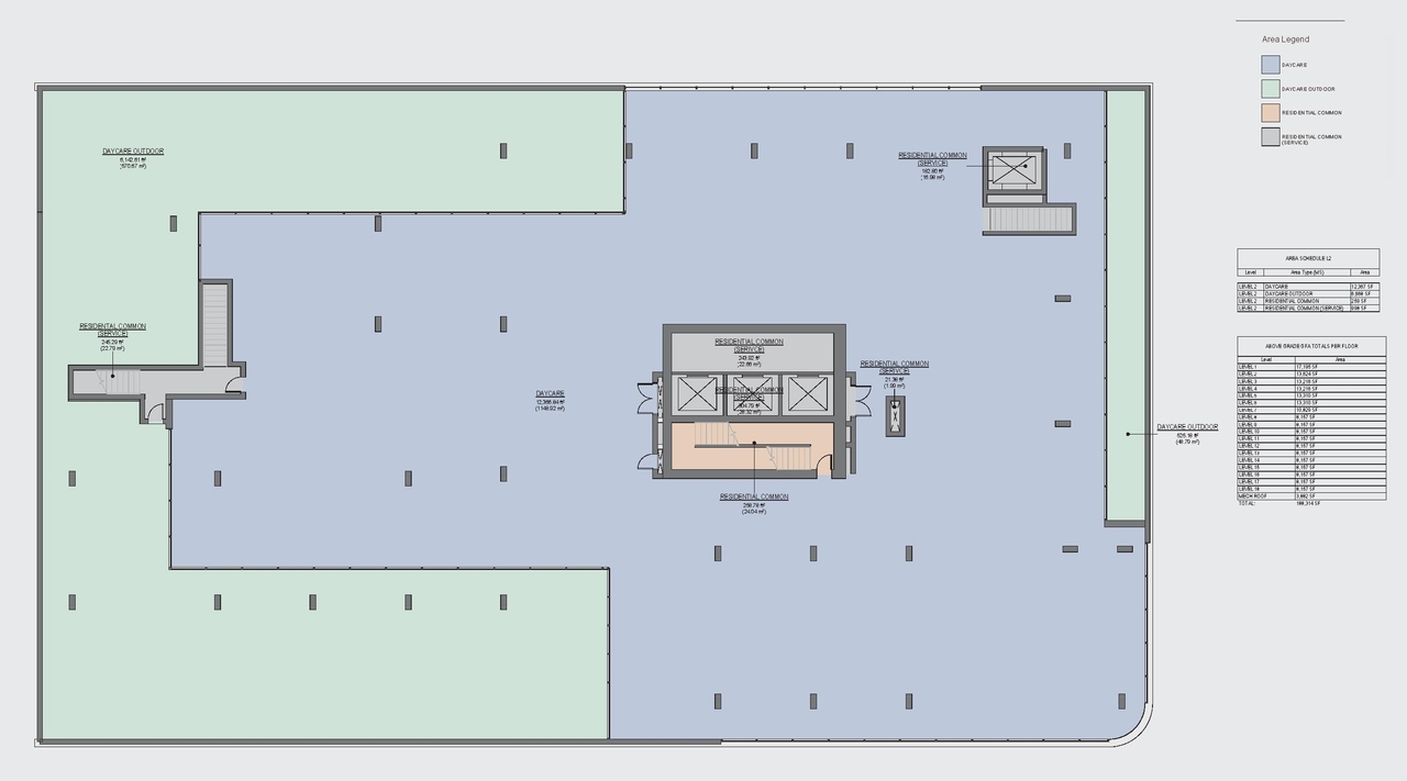 Construction site plan for project from page 72 of the file 'Application booklet'