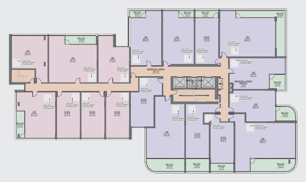Floor plan for project from page 75 of the file 'Application booklet'