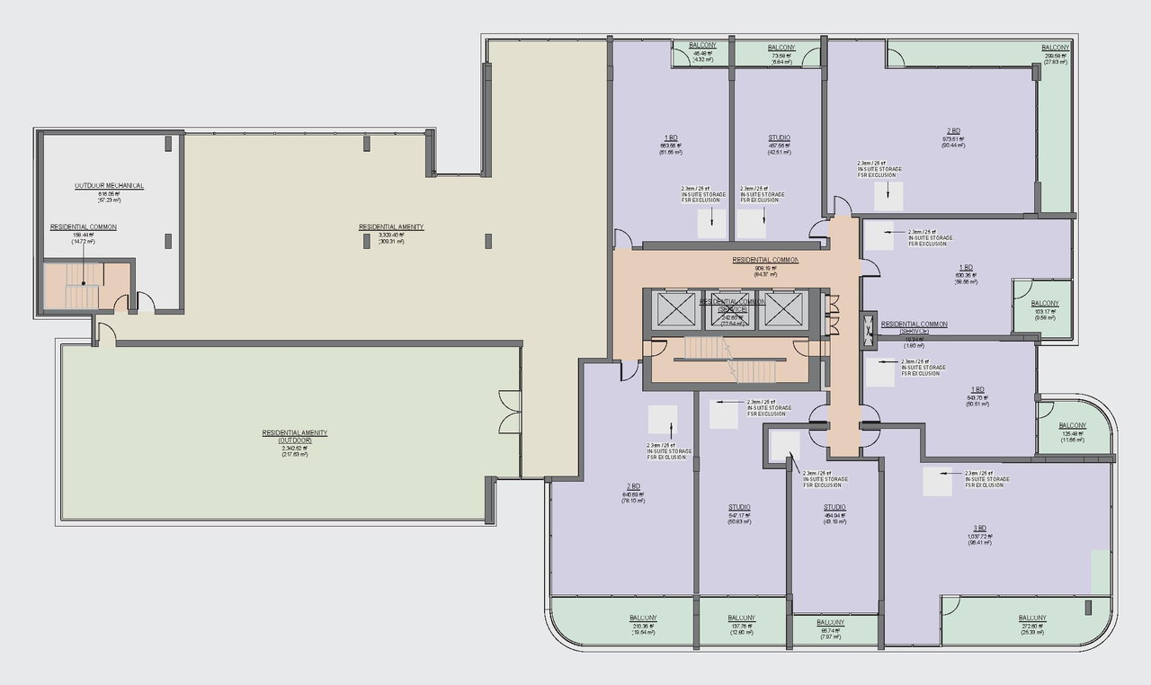 Floor plan for project from page 76 of the file 'Application booklet'