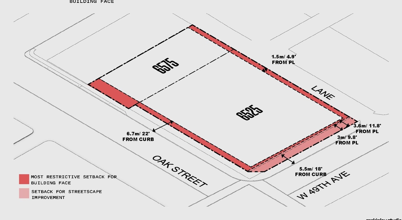 Construction site plan for project from page 16 of the file 'Application booklet'