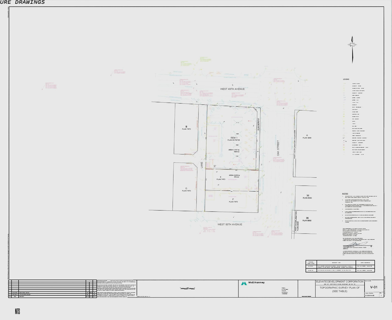 Construction site plan for project from page 47 of the file 'Application booklet'