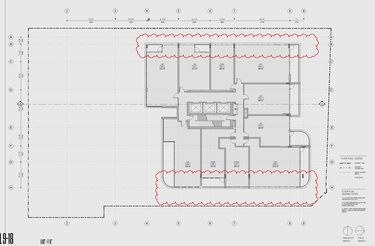 Floor plan for project from page 60 of the file 'Application booklet'