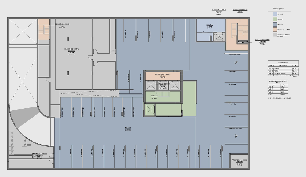 Construction site plan for project from page 70 of the file 'Application booklet'