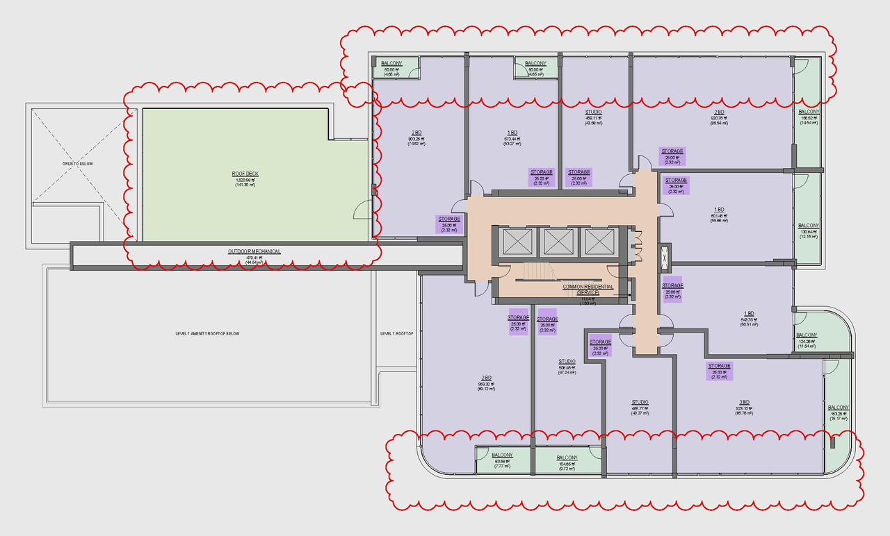 Construction site plan for project from page 78 of the file 'Application booklet'