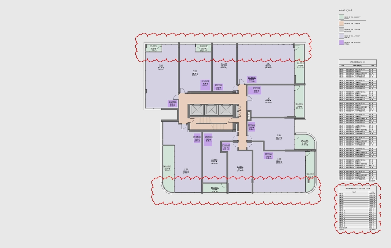Floor plan for project from page 79 of the file 'Application booklet'