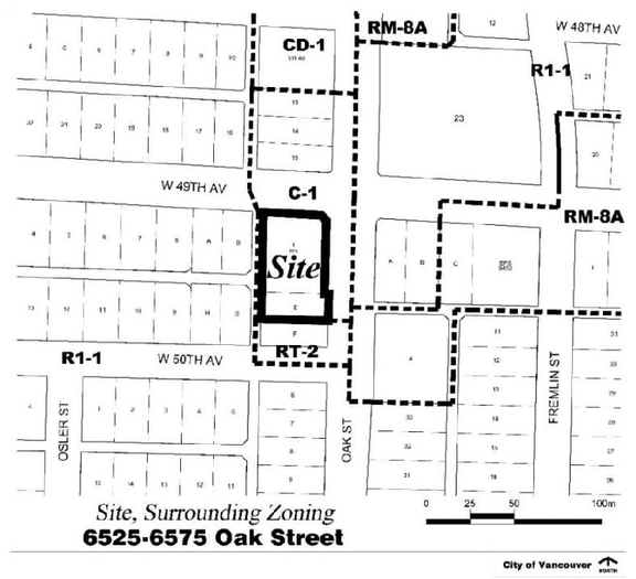 Construction site plan for project from page 4 of the file 'Referral report'